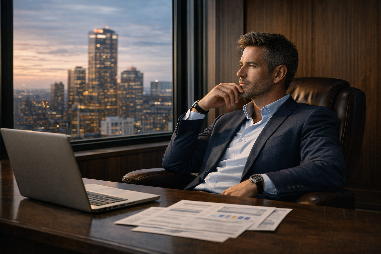 Executive considering a custom operational solution for complex workflows